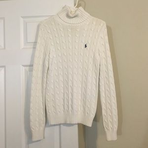 Ralph Lauren Sport White/Cream Turtle Neck Sweater